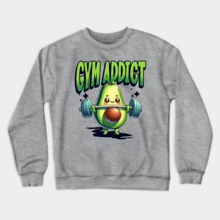 Avocado Mascot - Gym Addict Crewneck Sweatshirt